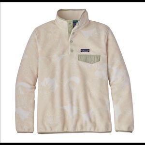 Rare Patagonia Synchilla - cream & white